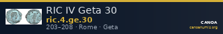 RIC IV Geta 30 — CANOA