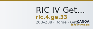 RIC IV Geta 33 — CANOA