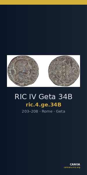 RIC IV Geta 34B — CANOA