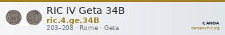 RIC IV Geta 34B — CANOA