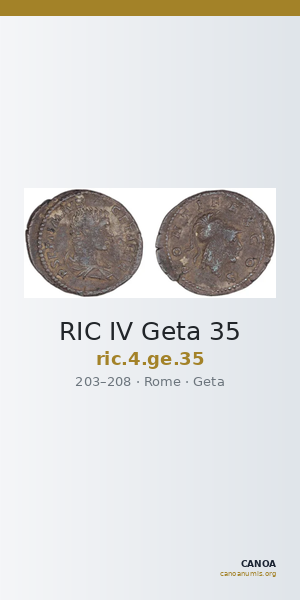 RIC IV Geta 35 — CANOA