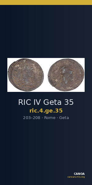 RIC IV Geta 35 — CANOA