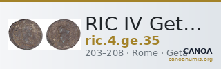 RIC IV Geta 35 — CANOA