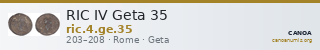 RIC IV Geta 35 — CANOA