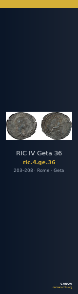RIC IV Geta 36 — CANOA