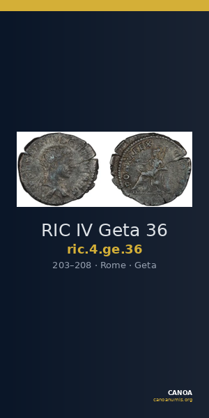 RIC IV Geta 36 — CANOA