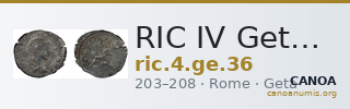 RIC IV Geta 36 — CANOA