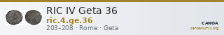 RIC IV Geta 36 — CANOA