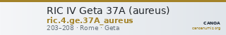 RIC IV Geta 37A (aureus) — CANOA