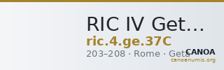 RIC IV Geta 37C — CANOA