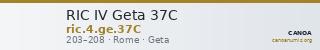 RIC IV Geta 37C — CANOA