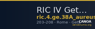 RIC IV Geta 38A (aureus) — CANOA