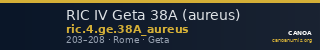 RIC IV Geta 38A (aureus) — CANOA