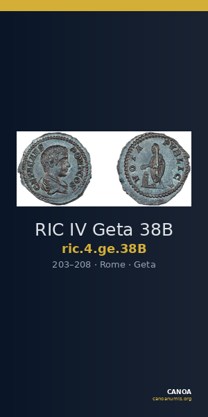 RIC IV Geta 38B — CANOA