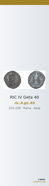 RIC IV Geta 40 — CANOA