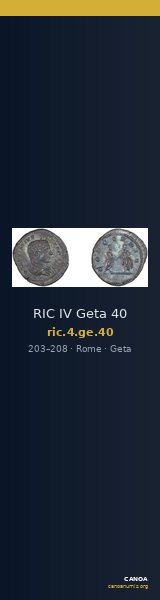 RIC IV Geta 40 — CANOA