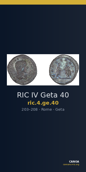 RIC IV Geta 40 — CANOA
