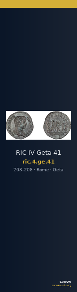 RIC IV Geta 41 — CANOA