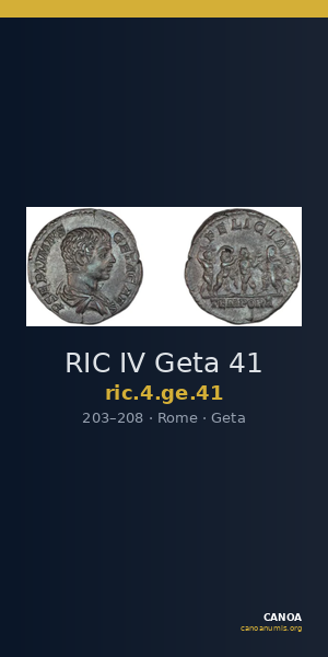 RIC IV Geta 41 — CANOA