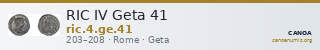 RIC IV Geta 41 — CANOA