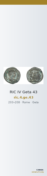 RIC IV Geta 43 — CANOA