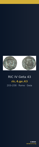 RIC IV Geta 43 — CANOA