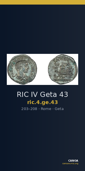 RIC IV Geta 43 — CANOA