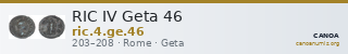 RIC IV Geta 46 — CANOA