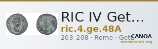 RIC IV Geta 48A — CANOA