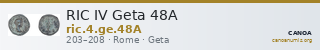 RIC IV Geta 48A — CANOA