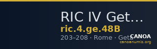 RIC IV Geta 48B — CANOA