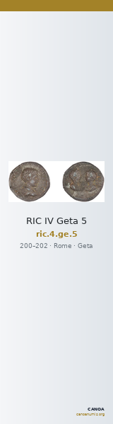 RIC IV Geta 5 — CANOA