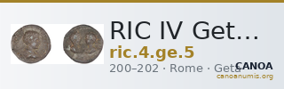RIC IV Geta 5 — CANOA