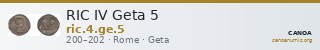 RIC IV Geta 5 — CANOA