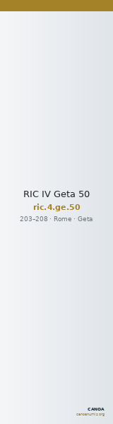 RIC IV Geta 50 — CANOA