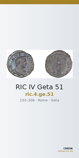 RIC IV Geta 51 — CANOA