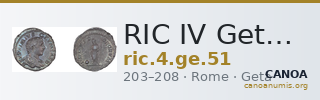 RIC IV Geta 51 — CANOA