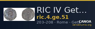 RIC IV Geta 51 — CANOA