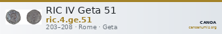 RIC IV Geta 51 — CANOA