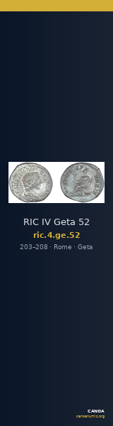 RIC IV Geta 52 — CANOA