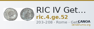 RIC IV Geta 52 — CANOA