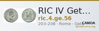 RIC IV Geta 56 — CANOA