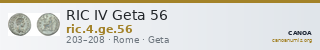 RIC IV Geta 56 — CANOA