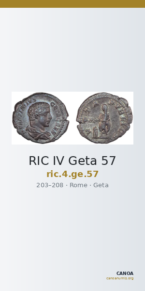 RIC IV Geta 57 — CANOA