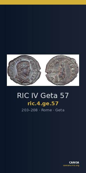 RIC IV Geta 57 — CANOA