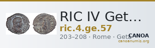 RIC IV Geta 57 — CANOA