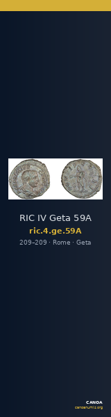 RIC IV Geta 59A — CANOA