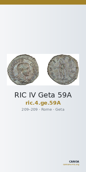 RIC IV Geta 59A — CANOA
