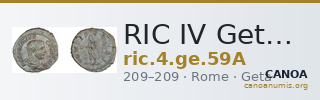 RIC IV Geta 59A — CANOA
