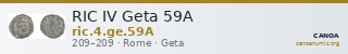 RIC IV Geta 59A — CANOA
